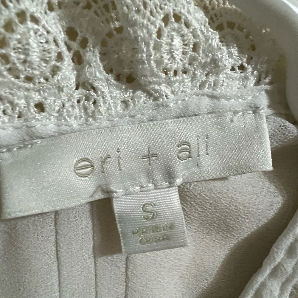 Anthropologie/eri+ali White Blouse - Picture 8 of 12
